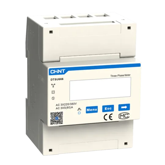 Счетчик электроэнергии смарт-метр CHiNT DTSU666 для трёхфазных инверторов Deye
