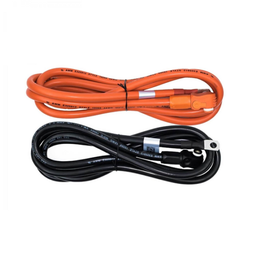 Комплект кабелей для подключения аккумуляторных батарей QPower LFP 51.2В 100Ач, 5,12кВт*ч к инвертору. Сечение 33,6 мм²